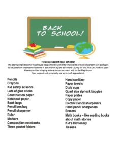 School Supply Donations